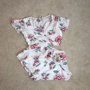 Floral Shorts Set